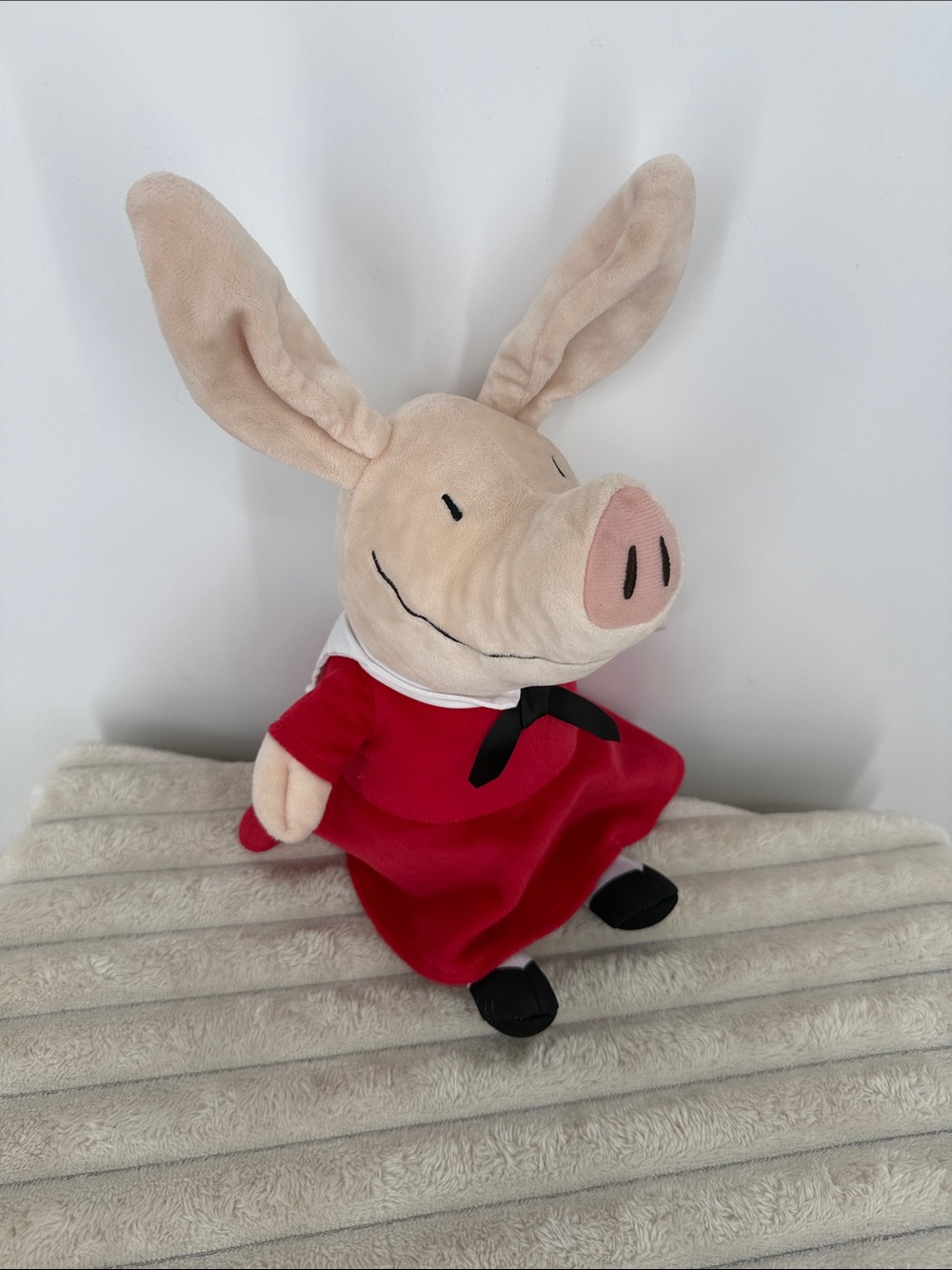 Olivia The Pig 12” plush red sailor dress